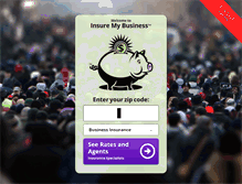 Tablet Screenshot of insuremybusiness.com